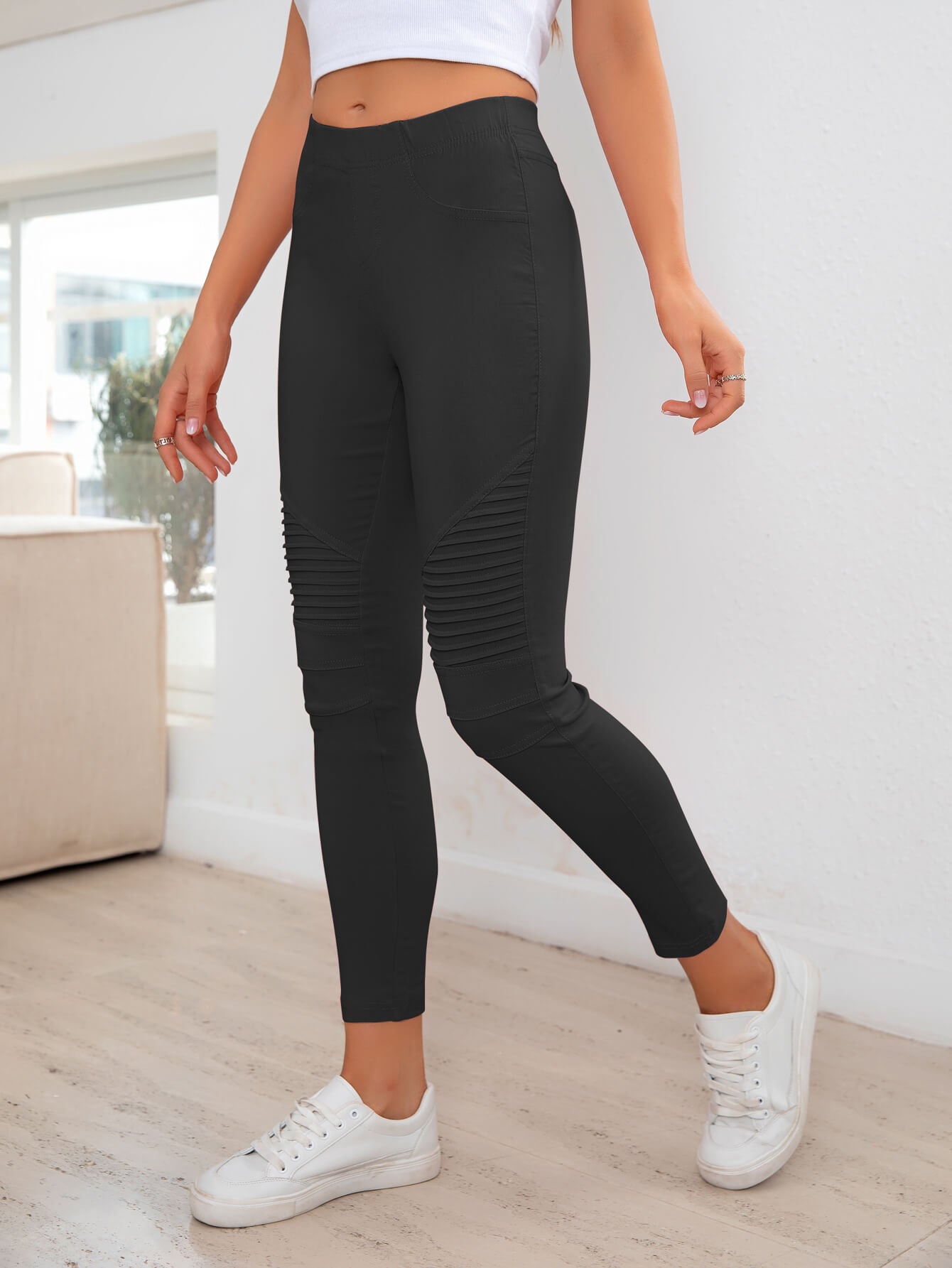 Ribbed Detail Leggings (TBL) T