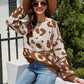 Leopard Drop Shoulder Sweater