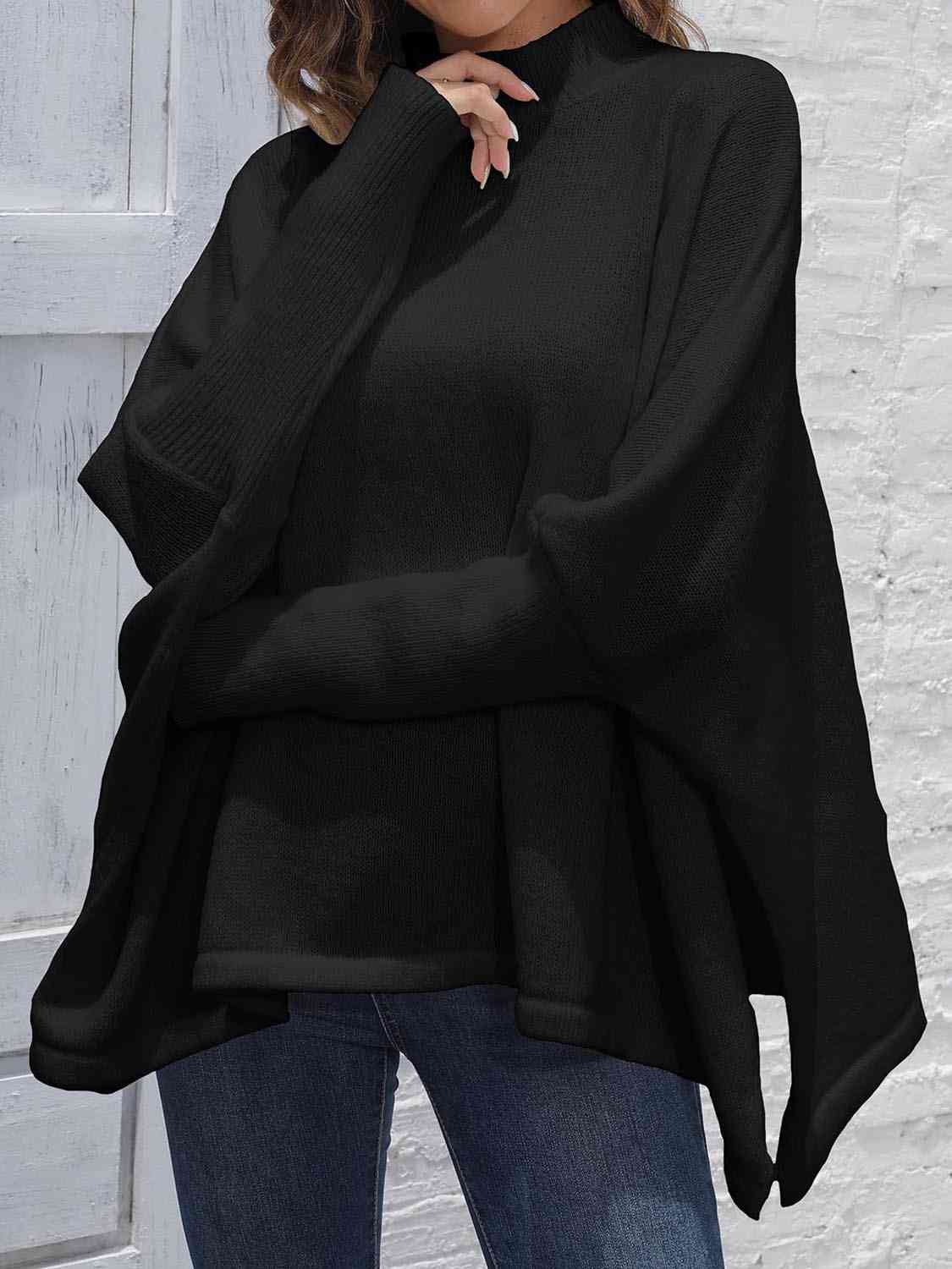 Loose Hem Plain Sweater - Deals DejaVu