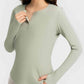 Round Neck Long Sleeve Sport Top