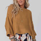 Round Neck Dropped Shoulder Sweater