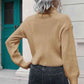 Turtleneck Dropped Shoulder Sweater