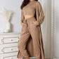 Tank, Pants, and Cardigan Set with Pockets (BFD) T - Deals DejaVu