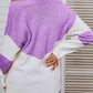 Color Block V-Neck Sweater - Deals DejaVu