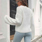 Round Neck Dropped Shoulder Sweater