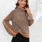 Heathered Turtleneck Long Sleeve Sweater - Deals DejaVu