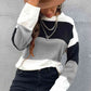 Longing For Fall Color Block Sweater