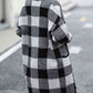 Plaid Dropped Shoulder Cardigan with Pocket - Deals DejaVu