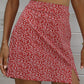 Ditsy Floral Slit Mini Skirt (TB7) T
