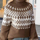 Turtleneck Lantern Sleeve Sweater - Deals DejaVu