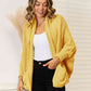 Open Front Cardigan with Pockets - Deals DejaVu