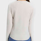 Round Neck Long Sleeve Sport Top