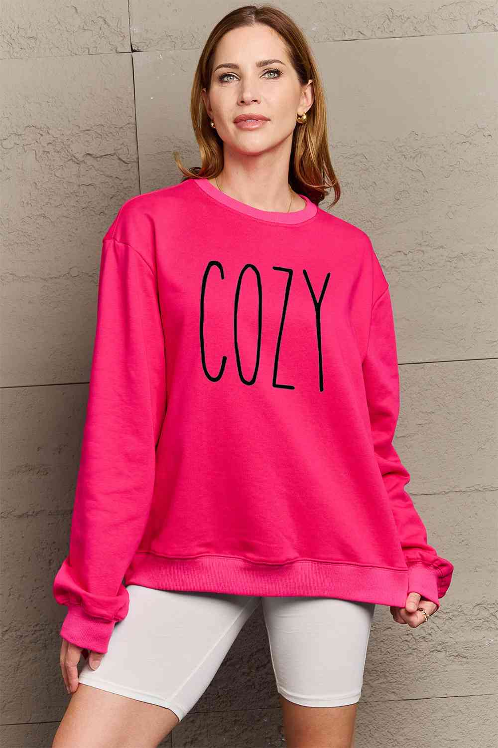 Simply Love Full Size COZY Graphic Sweatshirt