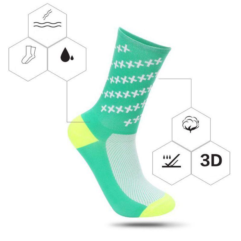 1 Pair Sport Socks Cycling Professional Socks - Men's Wear Resistant Breathable Training Socks