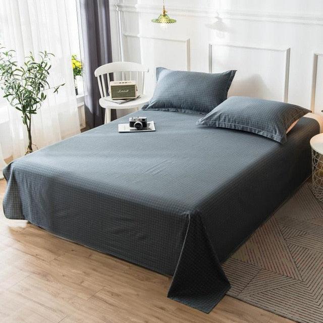 1 Pcs Ployester/Cotton Bed Sheet Set King Full Queen Twin Size Bed Sheet (D63)(5BM)(3BM)