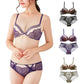 Amazing Women's Bra + Underwear Set - Sexy Lingerie Jacquard Deep V Belt Lace Bra - Push Up Underwear Set (2U27)(2U28)