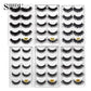 10 lots wholesale price mink eyelashes hand made false eyelash natural long 3d mink lashes (M2)