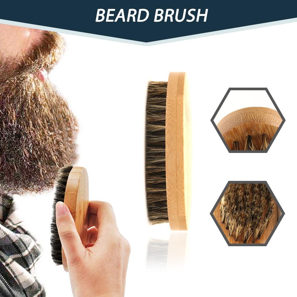 100% Pure Natural Profession Men Beard Care Kit 7Pcs/set Leave-in Conditioner Moisturizing Beard Growth (BD7)(BD5)(BD3)(BD1)(F45)