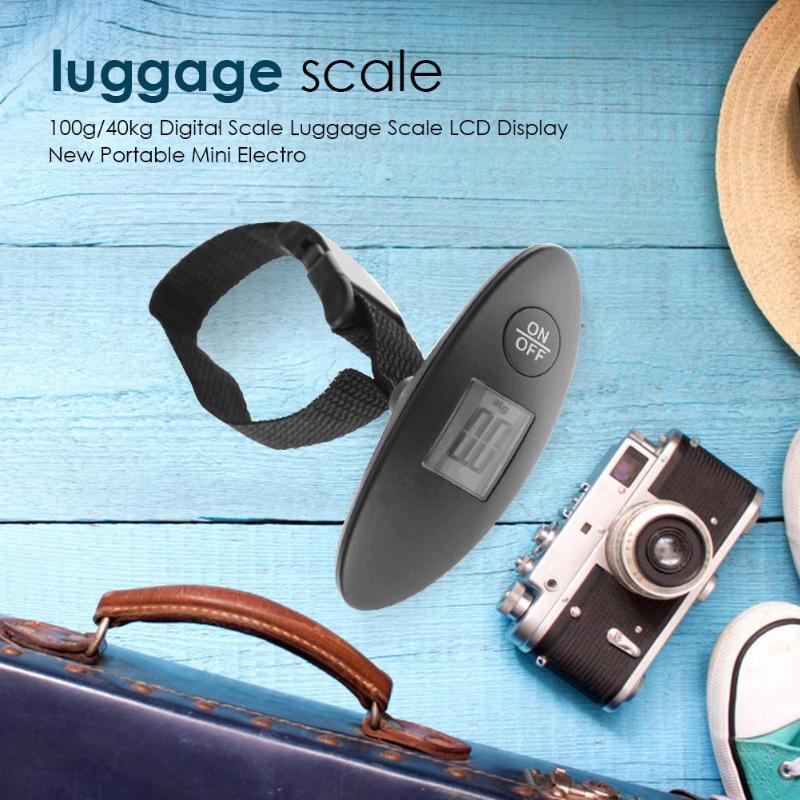 100g/40kg Digital Scales Luggage - Scale LCD Display Portable Mini Electronic Pocket Travel Handheld Weight Balance Tool (2U104)