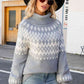 Turtleneck Lantern Sleeve Sweater - Deals DejaVu