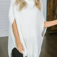 Turtleneck Slit Sweater - Deals DejaVu