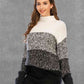 Color Block Turtleneck Sweater - Deals DejaVu