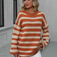 Striped Dropped Shoulder Sweater