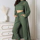 Tank, Pants, and Cardigan Set with Pockets (BFD) T - Deals DejaVu