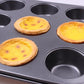 12 Cups Iron Non-stick Muffin Pan Metal Cupcake Baking Tray Mini Size (AK2)(F61)