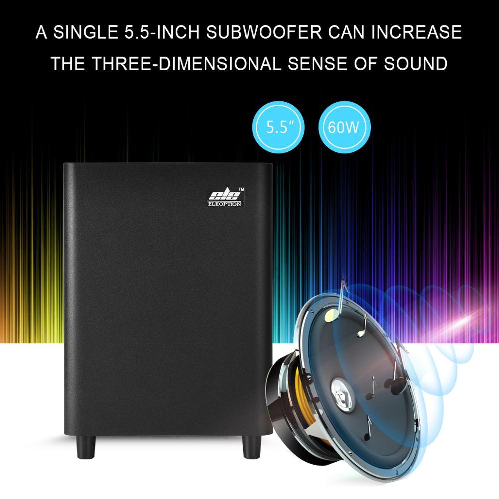 120W Home Theater Sound System Soundbar - 2.1 TV Bluetooth Speaker Support Optical AUX (HA2)(HA5)