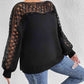 Lace Trim Boat Neck Knit Top