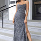 Sequin Backless Split Maxi Dress (BWM) T - Deals DejaVu