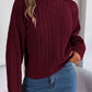 Cable-Knit Turtleneck Sweater