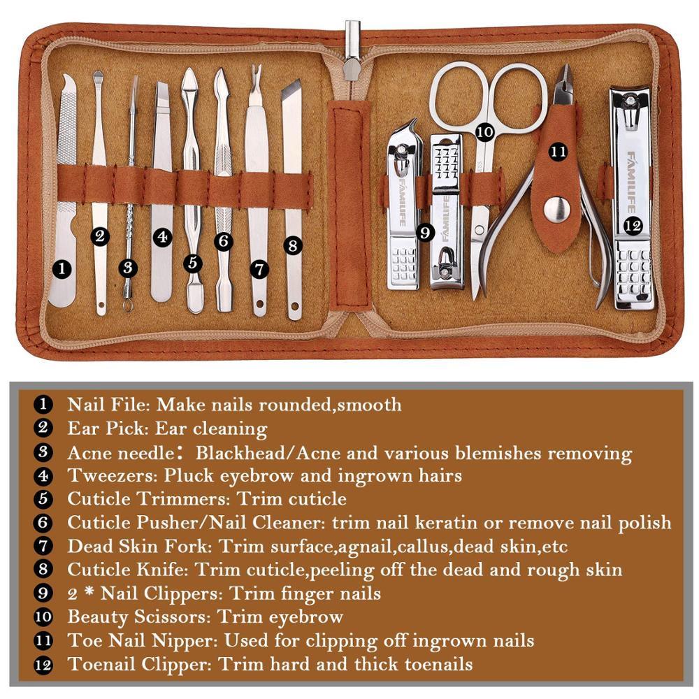 13pcs Manicure Set, Pedicure Kit Nail Clipper Professional (N3)