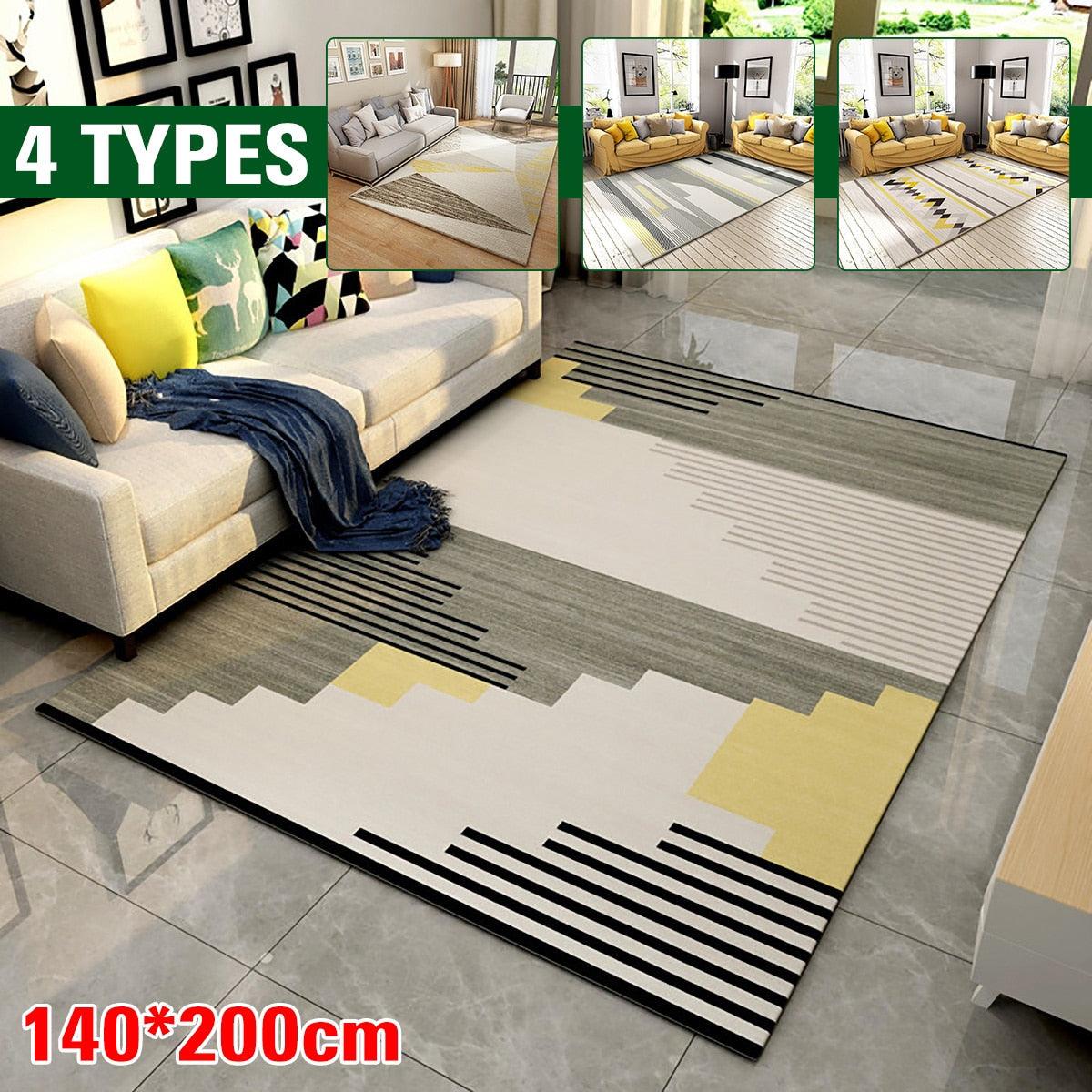 140*200cm Simple Style Rug Living Room Carpet Non-slip Preventing Dislocation Sofa Bedroom (RU2)(RU3)(1U68)(F68)
