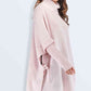 Double Take Tied Turtleneck Asymmetrical Hem Sweater