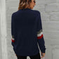 Feeling You Best Striped Cable-Knit Round Neck Sweater - Deals DejaVu
