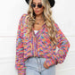 V-Neck Long Sleeve Cardigan