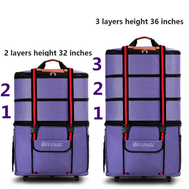 158 Air Carrier Package Super Large Capacity Abroad Oxford Cloth Luggage - Travel Luggage (LT2)(F78)