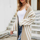 Woven Right Two-Tone Open Front Fuzzy Longline Cardigan - Deals DejaVu