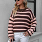 Striped Dropped Shoulder Sweater