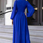 Twist Front Cutout Long Sleeve Dress (BWM) T - Deals DejaVu
