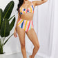 Marina West Swim Take A Dip Twist High-Rise Bikini in Stripe (TB9D) T