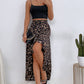 Leopard Ruffle Hem High-Low Skirt (TB7) T