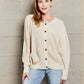 Double Take Button Down Rib-Knit Reversible Sweater - Deals DejaVu