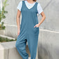 Double Take Full Size Sleeveless Straight Jumpsuit