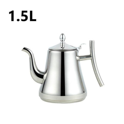 Fashion Gold and Silver Color Tea Pot With Filter Type Hotel Tea Kettle 304 Stainless Steel Water Kettle Water Pot 1L/1.5L/2L (3H1)