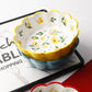 1PC Ceramic Snack Bowl Round Underglaze Color Fresh Nordic Style Home Kitchen Tableware (AK7)(F61)