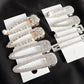 1PCS Pearl Hair Clip Snap Hair Barrette Stick Hairpins - Rhinestones Fashion Women Hair Styling Accessories (1U88)