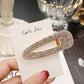 1PCS Pearl Hair Clip Snap Hair Barrette Stick Hairpins - Rhinestones Fashion Women Hair Styling Accessories (1U88)